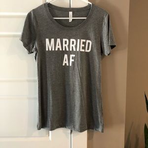 Married AF Tee Size Large